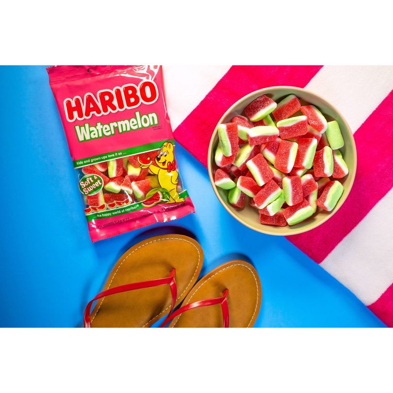 Haribo Watermelon Soft &#38; Sweet Gummy Candy - 3.1oz, 4 of 5