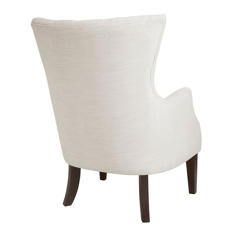 Lilith Button Tufted Wing Chair - Ivory Multi, 5 of 9