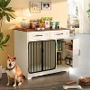 Gulches White Dog Crate Furniture with Drawers and Storage Cabinet - 3 of 4
