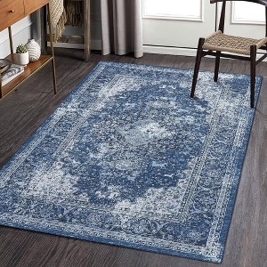 Washable Area Rugs for Living Room Vintage Persian Rug Boho Distressed Rug Carpet - 1 of 4