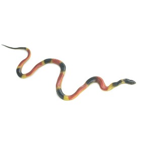 Collectible Wildlife Gifts | Coral snake, High Quality, Hand Painted, Hard Rubber, Realistic Reptile, Toy Figure, Model, Gift,    10"    IM17 B654 - 1 of 4