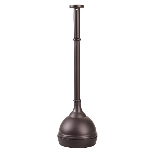 Bronze toilet plunger clearance holder