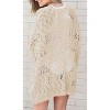 Womens Crochet Knit Cardigan Loose Fit Lightweight Cardigan All Season Cardigan Plus Size Cardigan S-5XL - 3 of 3