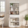 70" Kitchen Pantry Cabinet, Tall Storage Cabinets with Drawer & 2 Glass Doors - 4 of 4