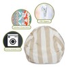 Majestic Home Goods Small Bean Bag Vertical Stripe - 2 of 4