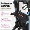 WHLICKS Rollator Walker for Seniors, Lightweight Foldable All-Terrain Rolling Walker with Seat, Aluminum Frame with Handles & Backrest, Blue - 3 of 4