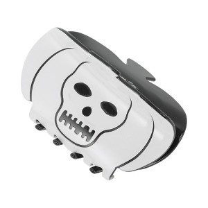 Unique Bargains Halloween Design Claw Clip Black White 1 Pc - 1 of 4