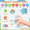 Magnetic Blocks Vibrant Colors and Rich Hues Full of Fun Magnetic Sensory Cube - 3 of 3