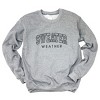 Simply Sage Market Embroidered Sweater Weather Sweatshirt - 2 of 4