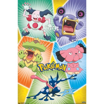 Trends International Pokemon - Pikachu, Eevee, And Its Evolutions Unframed  Wall Poster Prints : Target