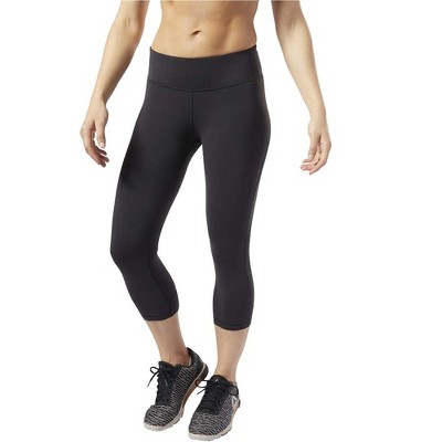Reebok Womens One Series Lux 3/4 Tights Yoga Stretch Athletic Pants