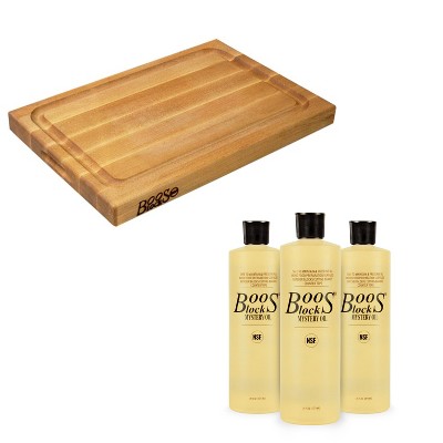 John Boos BBQBD 12in x 18in Maple Cutting Board