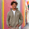 Dalix Ghost Embroidered Zip Hoodie Fleece Long Sleeve Pocket Warm Soft Mens - 3 of 4