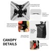 Costway 8x8 FT Pop up Canopy Tent Shelter Height Adjustable w/ Roller Bag - 4 of 4