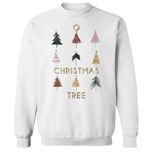 Ugly Christams Sweatshirt Long Sleeve T Shirts Christmas Trees