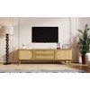 PAGED 2 Drawers TV Stand for TVs Up to 75 Inch,Console Table with Solid Wood Legs for Bedroom,Living Room - 2 of 4