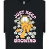 Women's - Garfield - Garfield Flowers Keep Growing Cropped Graphic T-Shirt - 2 of 4
