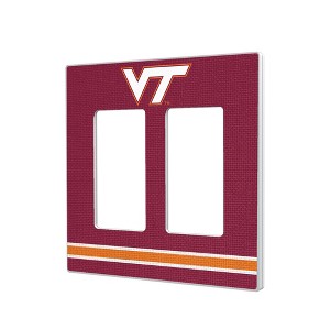 NCAA ACC Universities Stripe Hidden-Screw Light Switch Plate for Double Rocker - 1 of 4