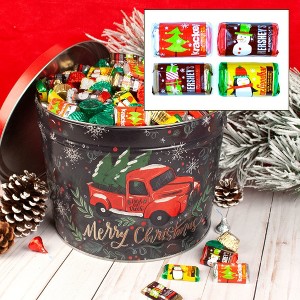 10lb Christmas Chocolate Gift Tin Hershey's Candy Holiday Mix - Tree Farm Truck - 1 of 1