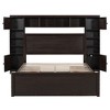 Whisen Morden Design Full Size Wooden Bed With All-in-One Cabinet, Shelf and 4 Drawers - 4 of 4