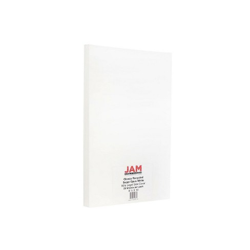  JAM PAPER Legal 80lb Cardstock - Glossy 2 Sided - 8.5