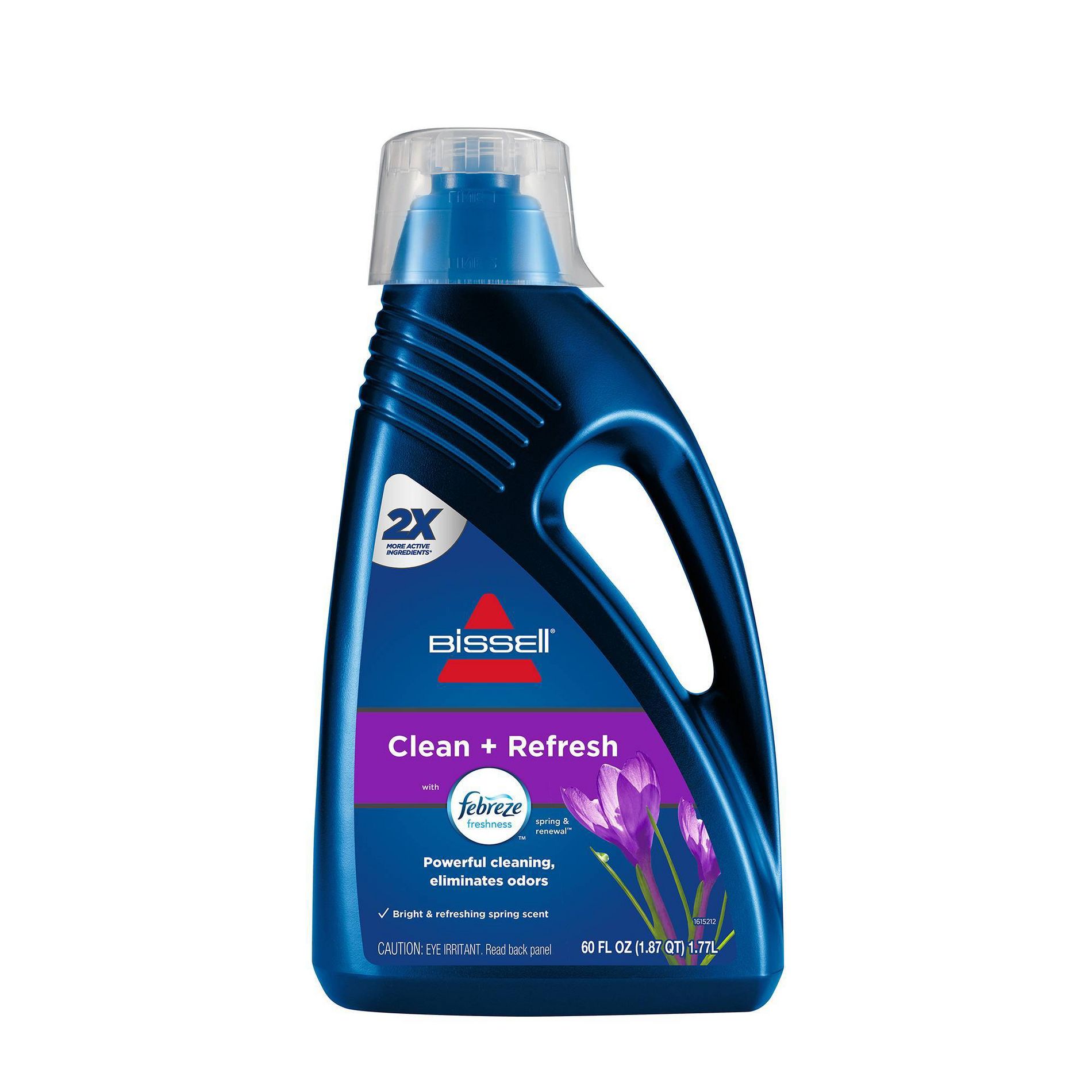 BISSELL 2X Deep Clean + Refresh 60oz. Upright Carpet Cleaner Formula - 1052: Non-Toxic, EPA Certified, Odor Eliminator