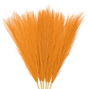 Unique Bargains Dried Plants Artificial Durable Small Fluffy Pampas Grass 7 Branches for Home, Office, Party 17.7 Inch - 1 of 4