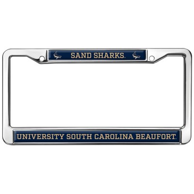 University of South Carolina Beaufort Mascot Full Size Standard License Plate Metal Frame
