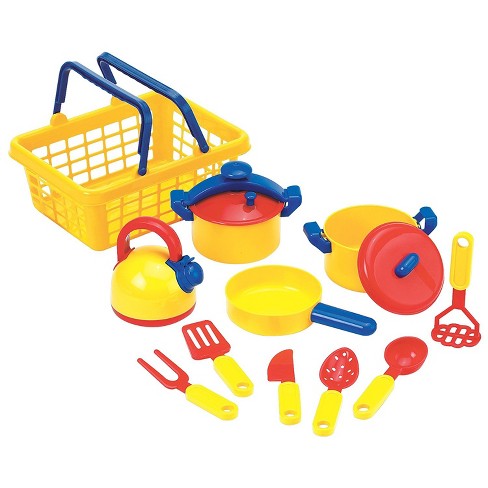 Insten 12 Piece Kids Pots And Pans Playset, Cooking Toy Kitchen