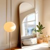 Dovelina Modern Wood Frame Arched Mirror Decorative Wall Mirror - 3 of 4