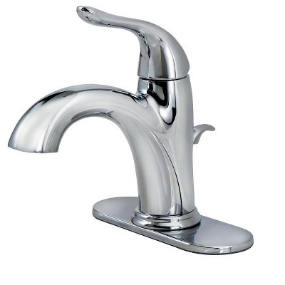 OakBrook Chrome Single-Handle Bathroom Sink Faucet 4 in. (Model No. 67510W-6101)