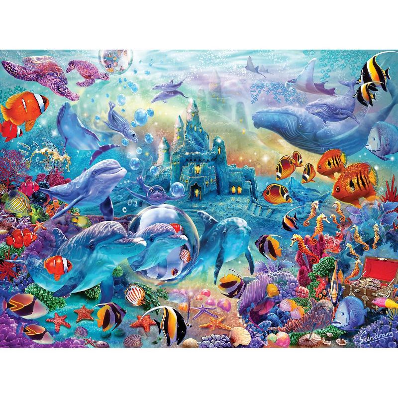 MasterPieces Inc Sea Castle Delight 500 Piece Hidden Images Glow In The Dark Jigsaw Puzzle, 3 of 7