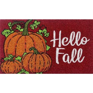 Briarwood Lane Coir Doormat 30x18 Hello Fall Pumpkins For Fall Coir Doormat - 1 of 3
