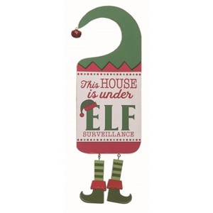 Transpac Wood White Christmas Elf Wall Decor - 1 of 2