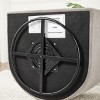 VANOMi 29.53" Swivel Barrel Accent Chair in Teddy Fleece Upholstery - 4 of 4