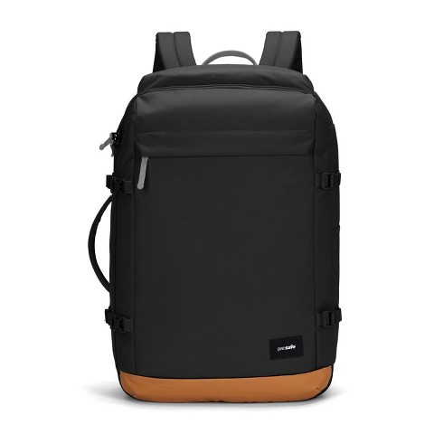 Pacsafe GO 44L Carry-on Backpack, Jet Black