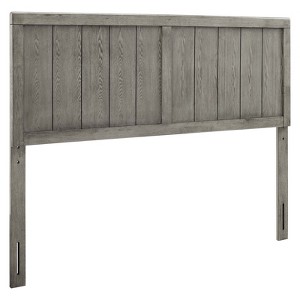 Modway Robbie Wood Twin Headboard in Gray - 1 of 4