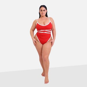 Rebdolls Women's Bon Voyage Contrast Strap Swimsuit - 1 of 1