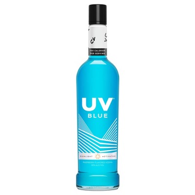 UV Blue Raspberry Flavored Vodka - 750ml Bottle