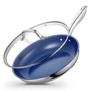 KOCH SYSTEME CS Fry Pan With Lid - Large Skillet Nonstick Frying Pan with Lid, Ceramic Coating - 1 of 4