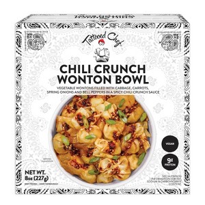Tattooed Chef Vegan Frozen Chili Crunch Wonton Bowl - 8oz - 1 of 4