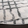 Isabella ISA957 Machine Made Indoor Area Rug - Ivory/Grey - 6'7"x6'7" - Round - Safavieh - 3 of 3