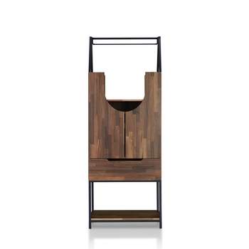 Meluse Multi Storage Wine Cabinet Light Hickory - HOMES: Inside + Out