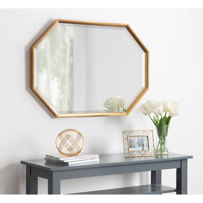 38" x 26" Calter Elongated Octagon Wall Mirror - Kate and Laurel, 5 of 7