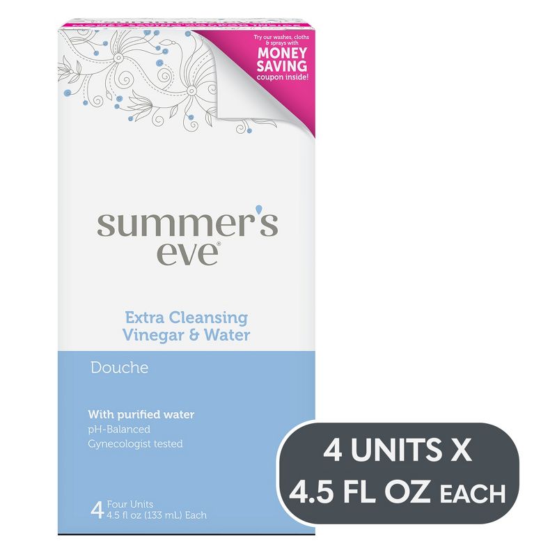 Summer&#39;s Eve Extra Cleansing Vinegar and Water Feminine Douche - 18 fl oz, 1 of 10