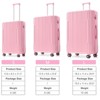KTMBDW 3 Piece Hardshell Luggage Sets,Travel Suitcase,Carry On Luggage with Spinner Wheels, 20/24/28 Inch - 4 of 4