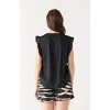 Women's Lace Pleated V-neck Blouse - Dex - 2 of 4
