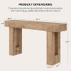 GOCAPTAIN 63" Farmhouse Console Table, Narrow Wood Console Table for Living Room, Hallway, Entrance, Foyer, Rustic Farmhouse Entryway Table - 2 of 4