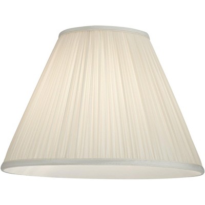 Elegant Beige Silk Pleated Empire Lamp Shade 16"x12"