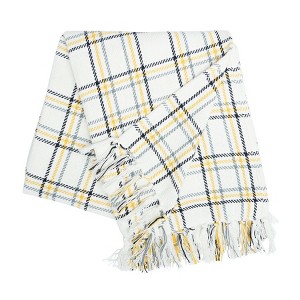 C&F Home Honey Bee Plaid Throw - 1 of 3
